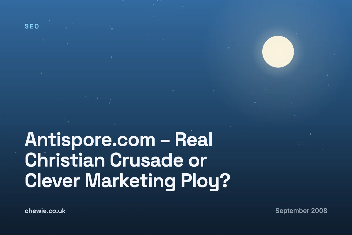 Antispore.com – Real Christian Crusade or Clever Marketing Ploy?