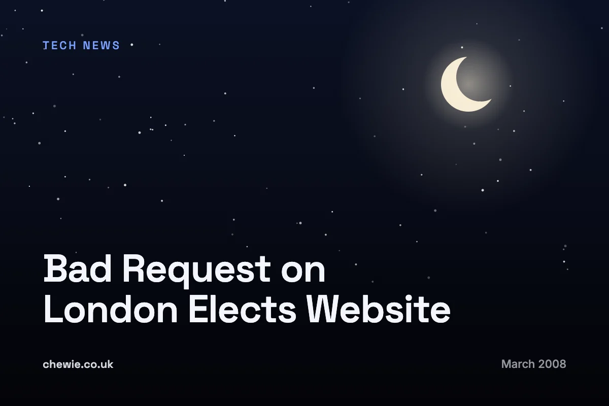 Bad Request on London Elects Website