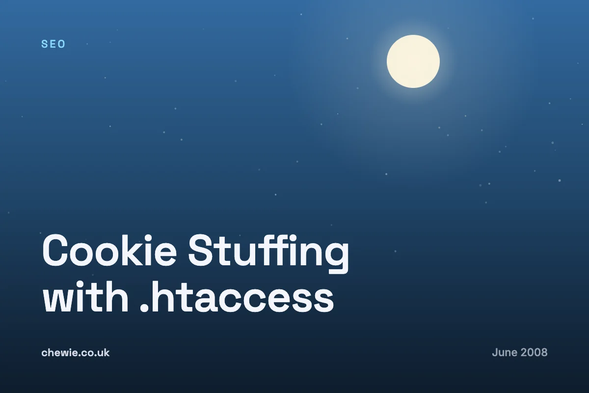 Cookie Stuffing with .htaccess