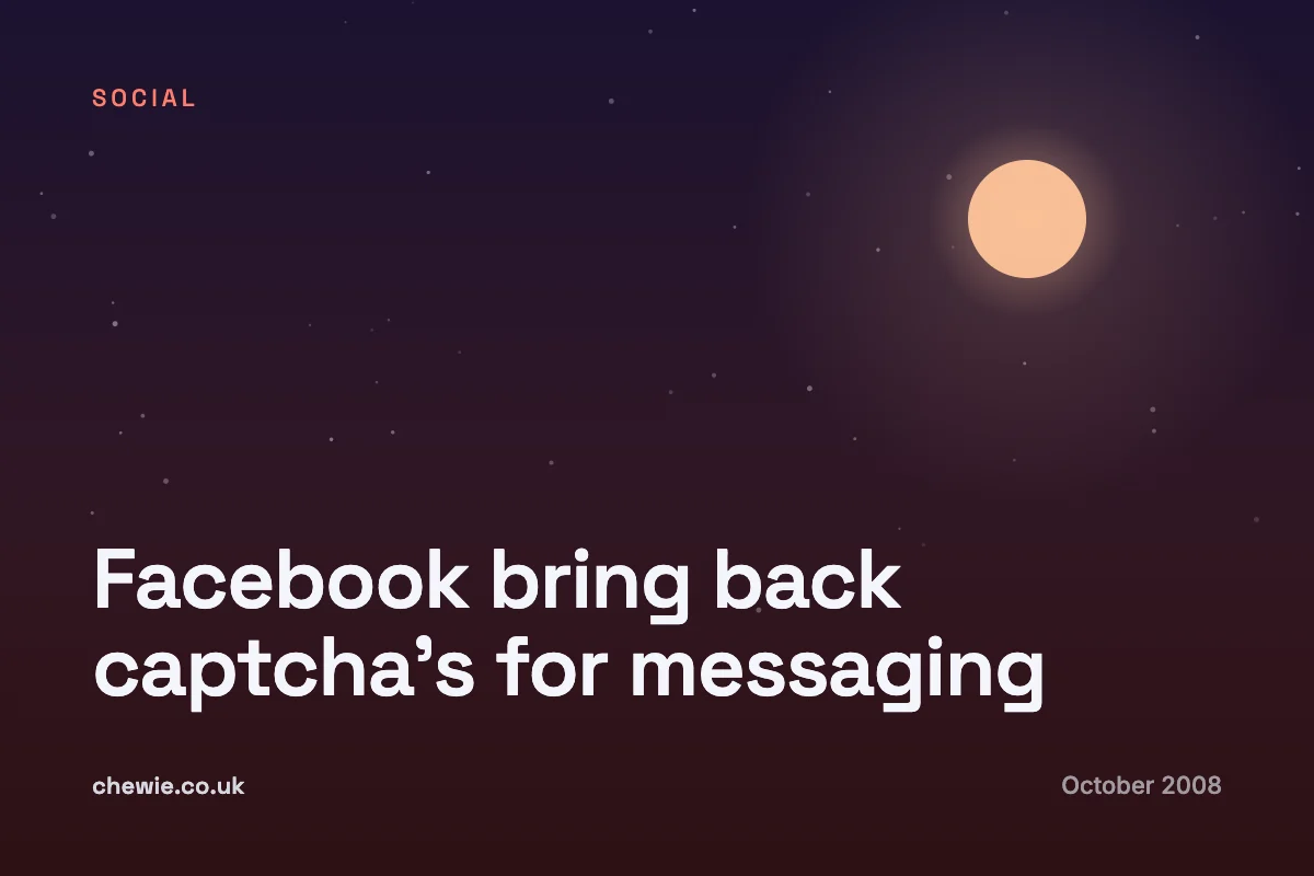 Facebook bring back captcha’s for messaging