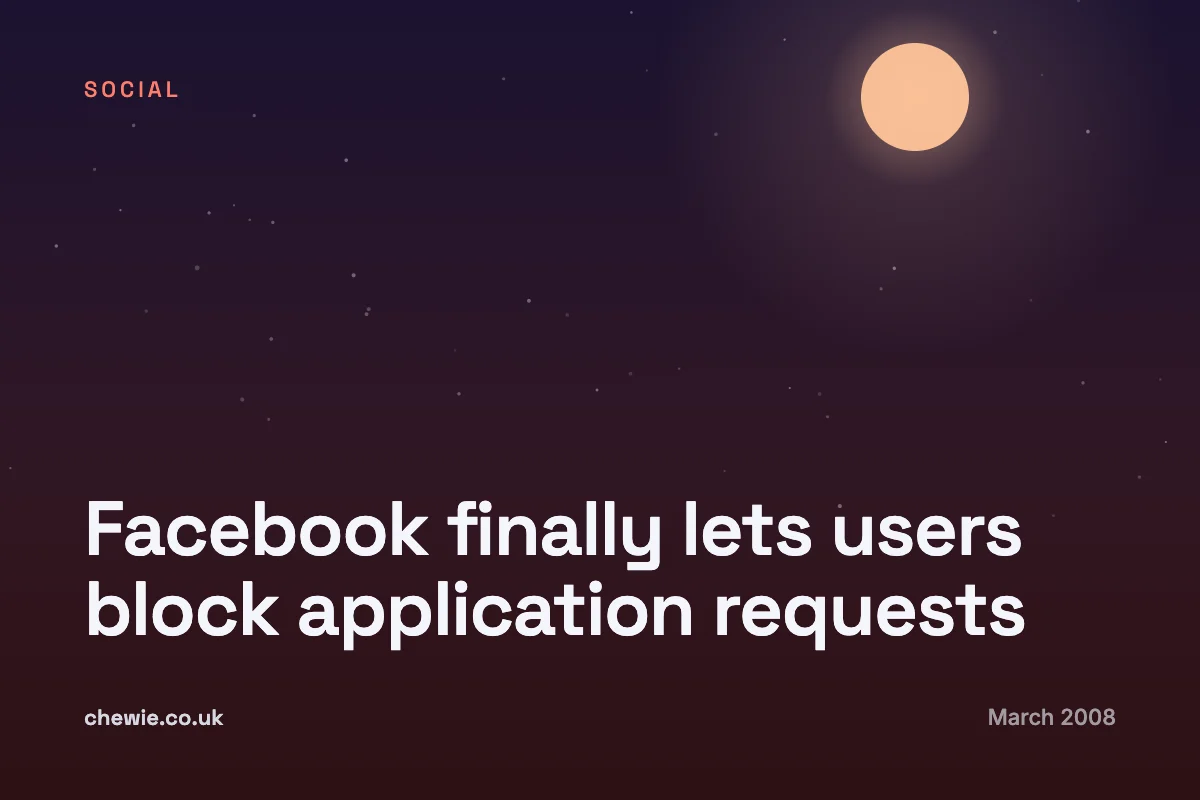 Facebook finally lets users block application requests