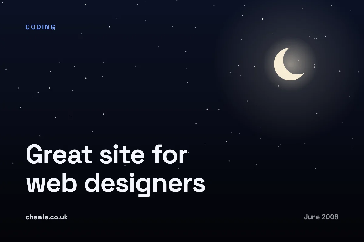 Great site for web designers
