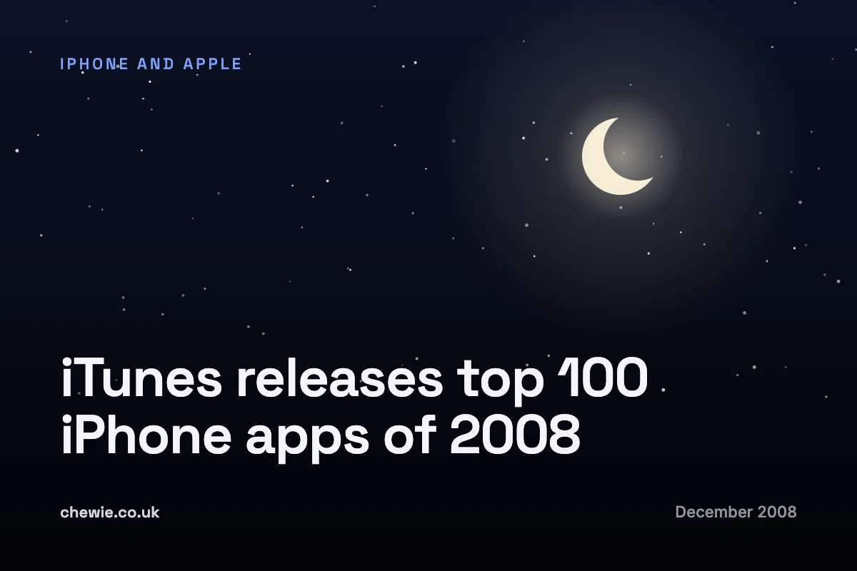 iTunes releases top 100 iPhone apps of 2008