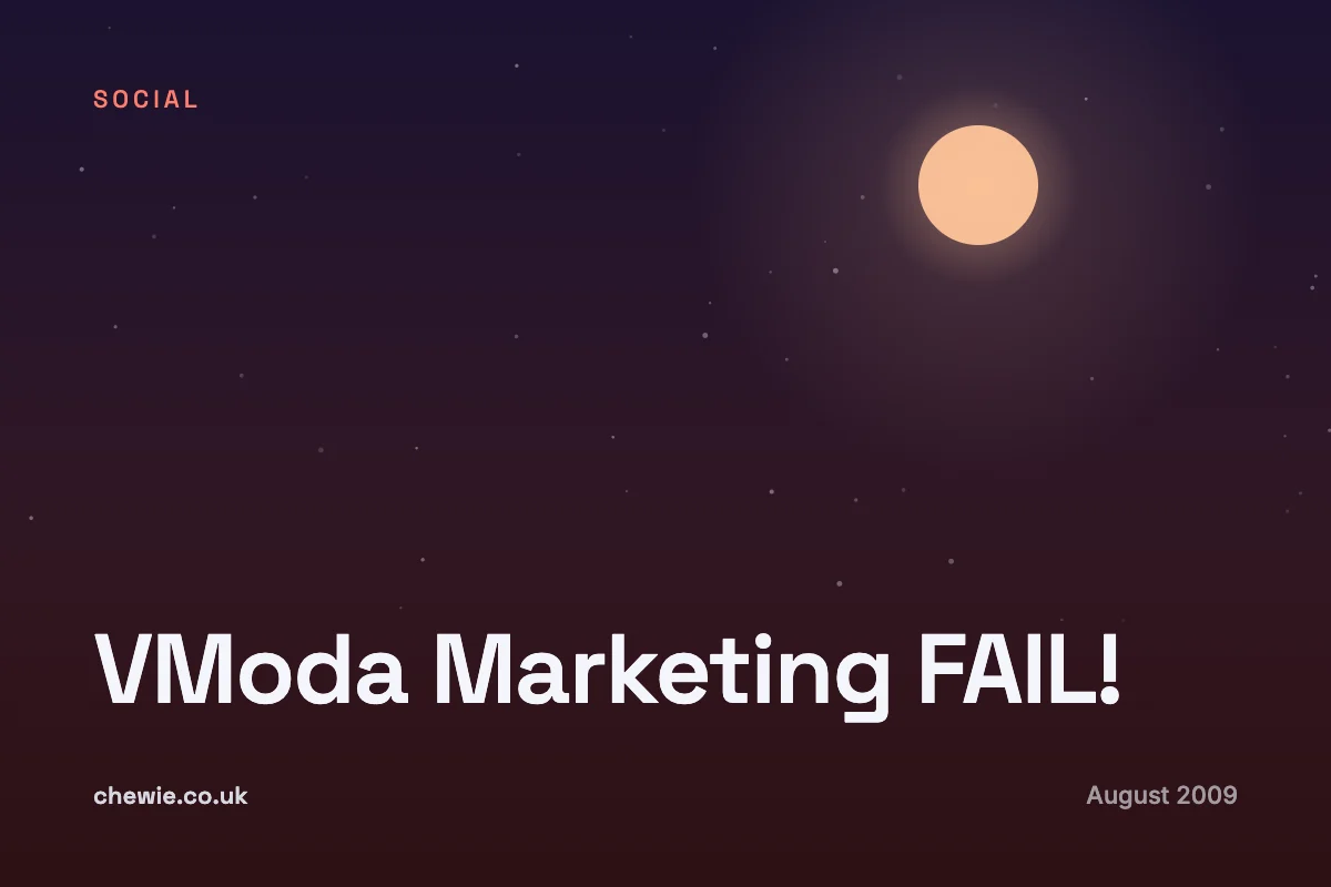 VModa Marketing FAIL!